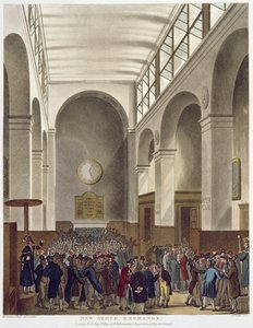 The New Stock Exchange, Bartholomew Lane, from Ackermann